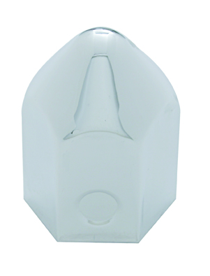 Chrome 1 1/2" X 2 1/4" Pointed Lug Nut Cover