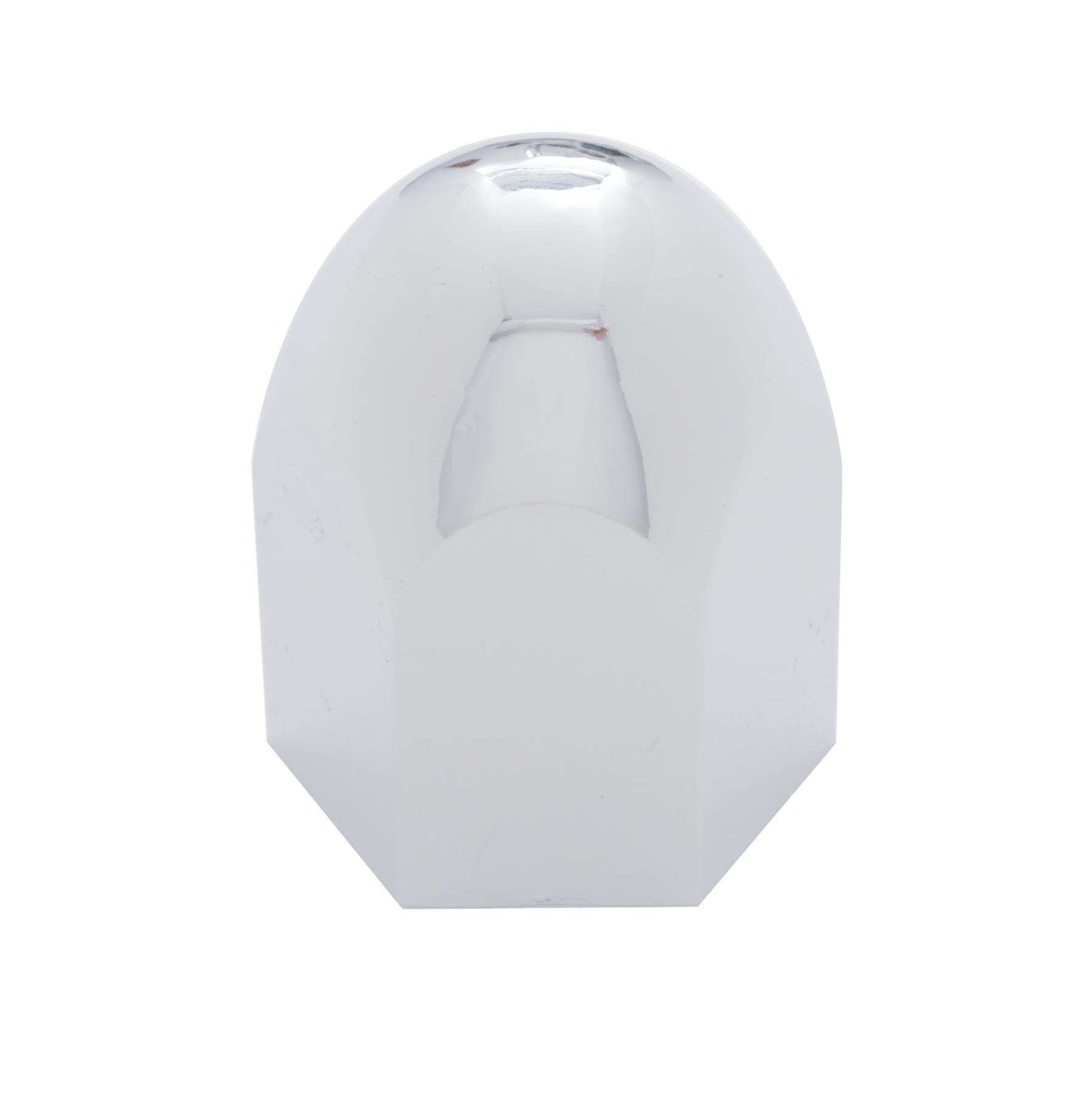 Chrome Plastic 1 1/2" X 2 1/4" Standard Push-On Nut Cover