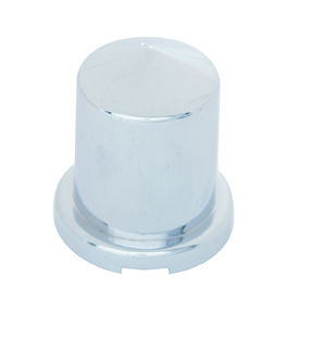 Chrome Plastic 3/4" X 1 1/2" Pointed Round Nut Cover For Hex Head Bolts