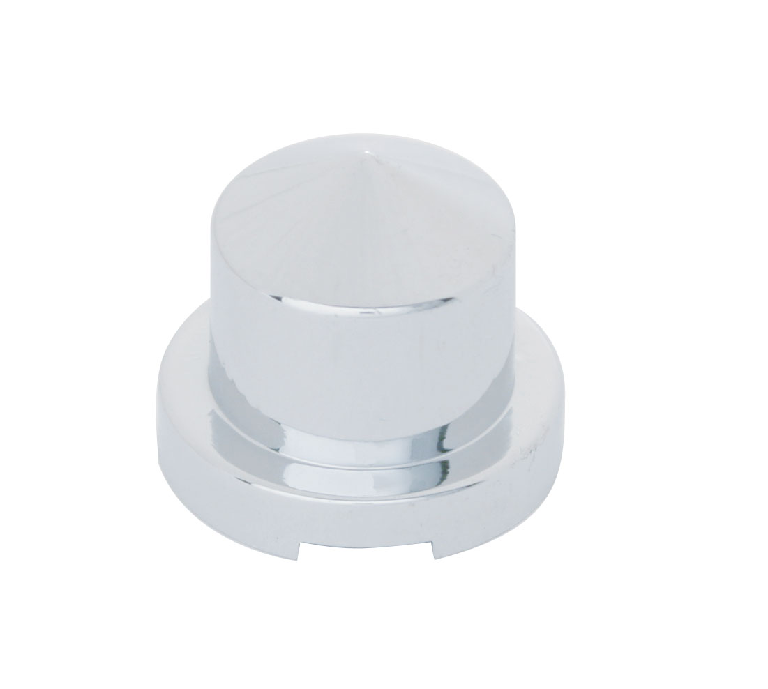 Chrome Plastic 7/16" X 3/4" Pointed Round Nut Cover For Hex Head Bolts