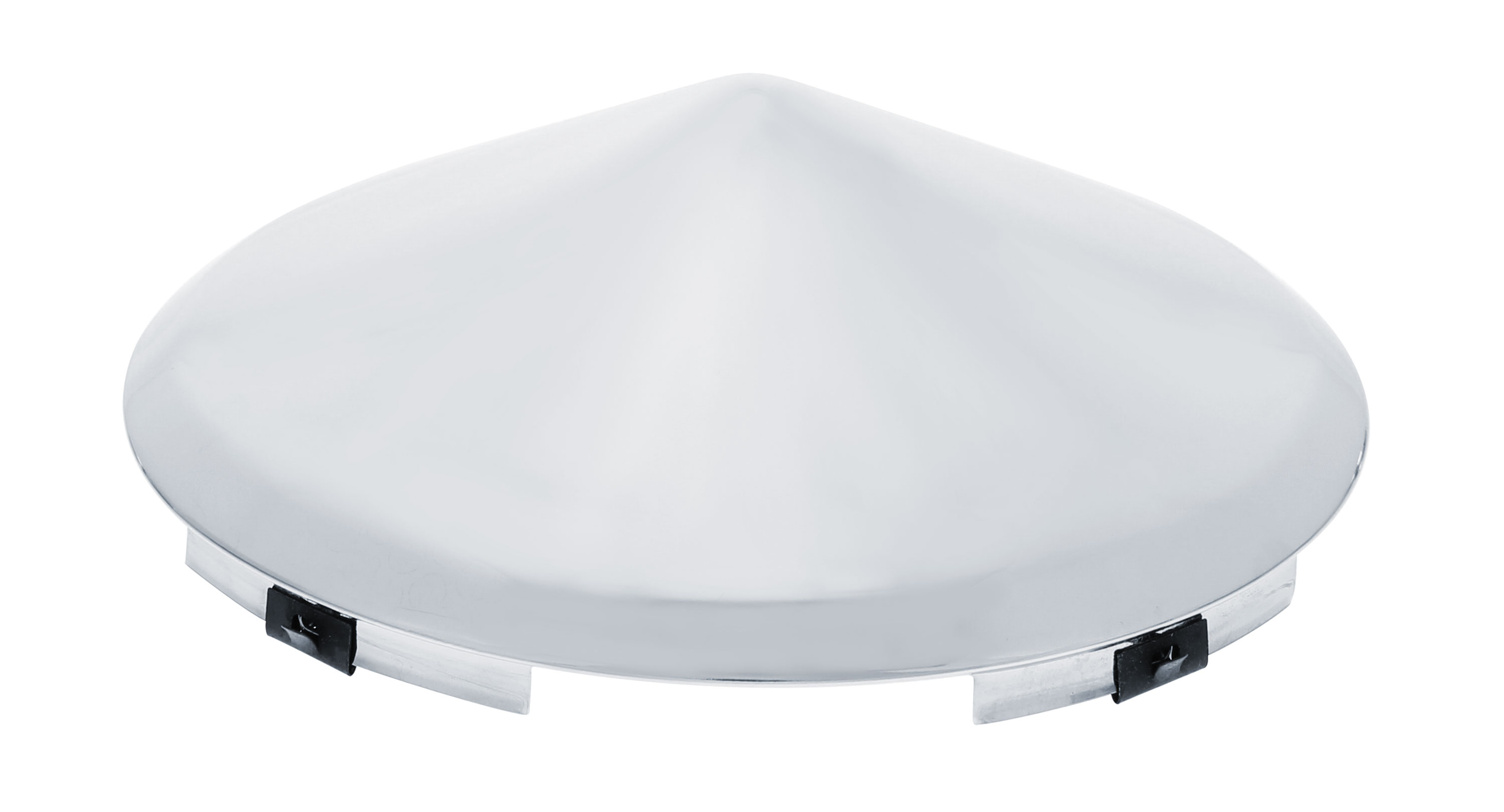 Chrome Front Pointed Hub Cap - 7/16" Lip