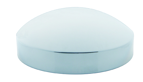 (Skpk) Chrome 8" Rear Dome Hub Cap W/ 1 1/2" Tall Side Wall