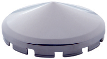 Chrome Plastic Front Pointed Axle Cover Hub Cap
