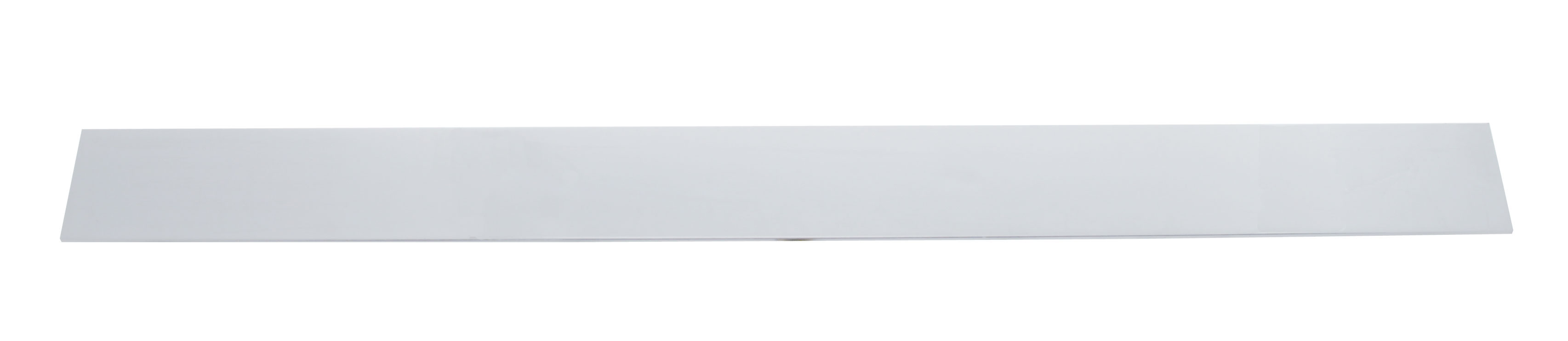 Chrome 2"L X 24"W Top Mud Flap Plate - Welded Stud