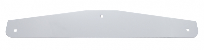 Economy Chrome 4" X 24" Standaed Bottom Mud Flap Plate - Bolt Thru