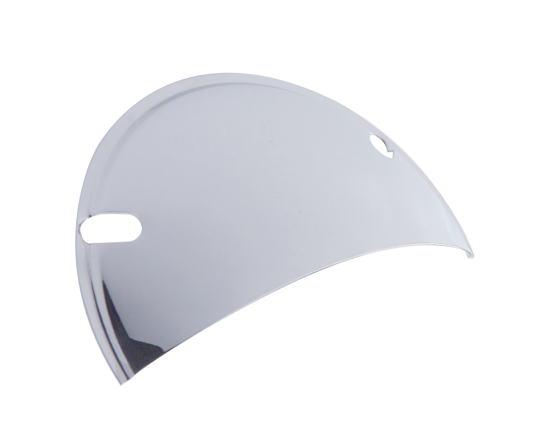 (2/Bulk) Chrome 5 3/4" Round Headlight Shield