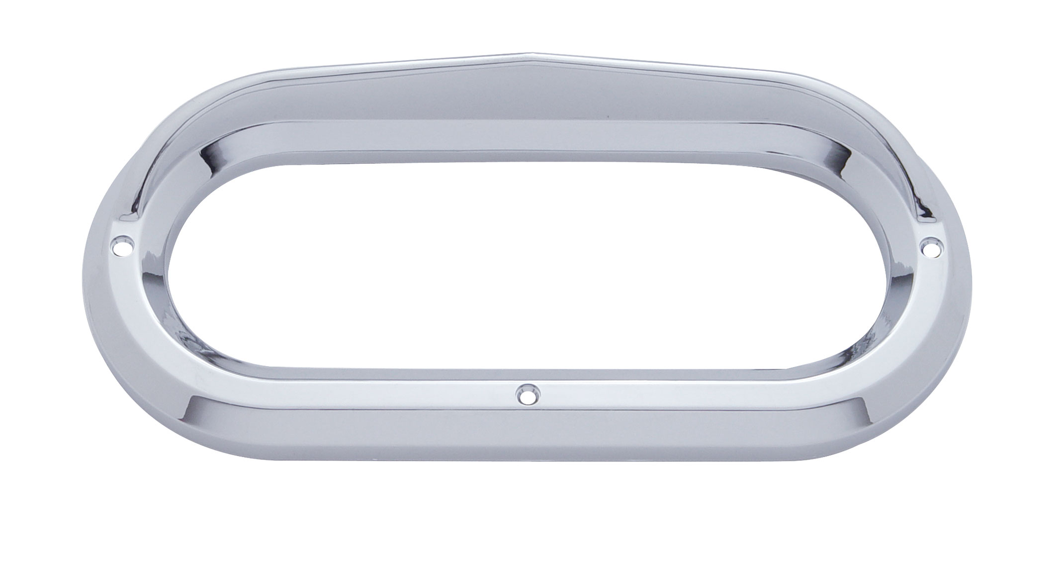 Chrome Plastic Oval Bezel W/ Visor