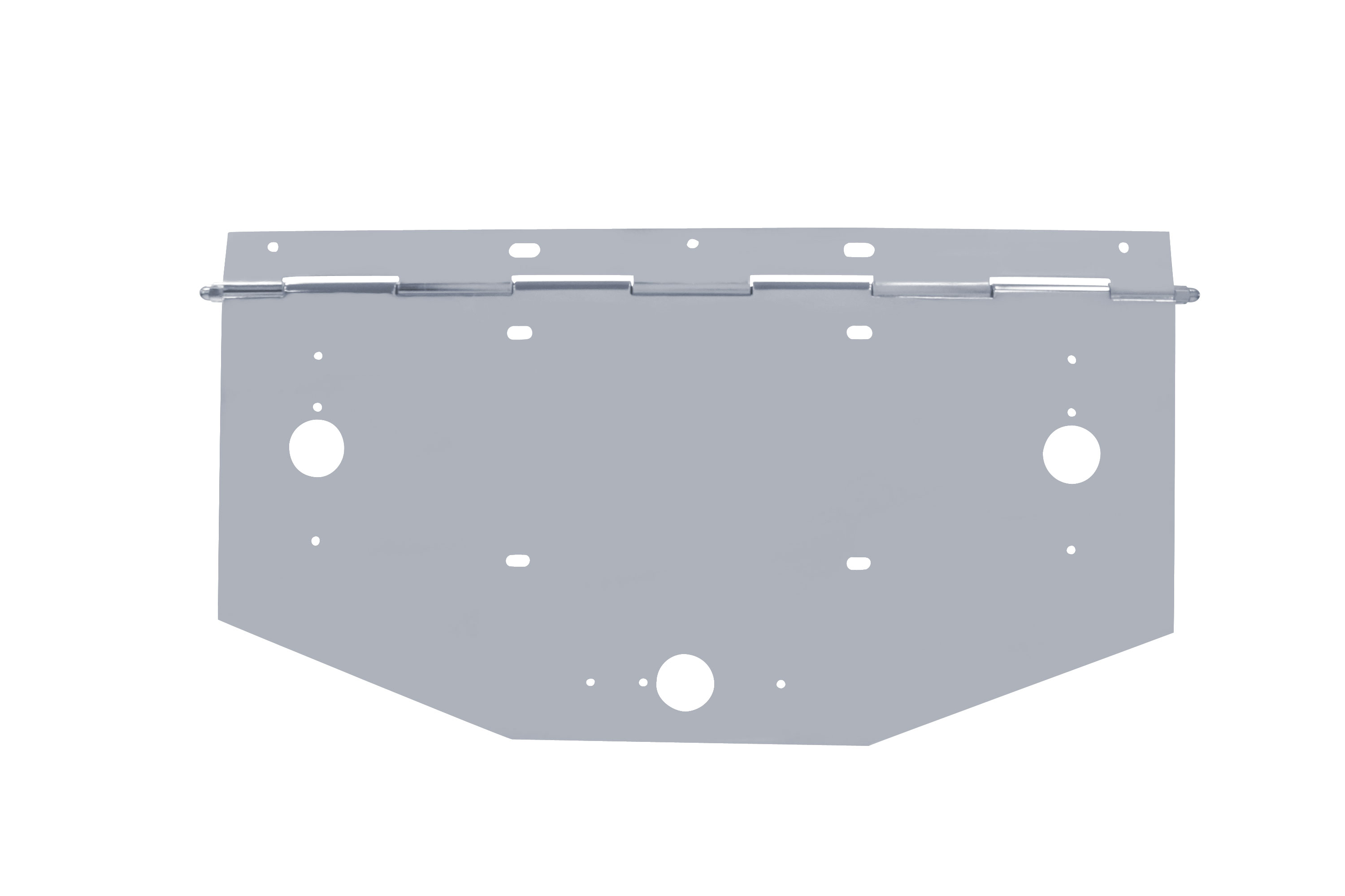 Chrome 1 License Plate Angled Holder W/ Running Light Cutout