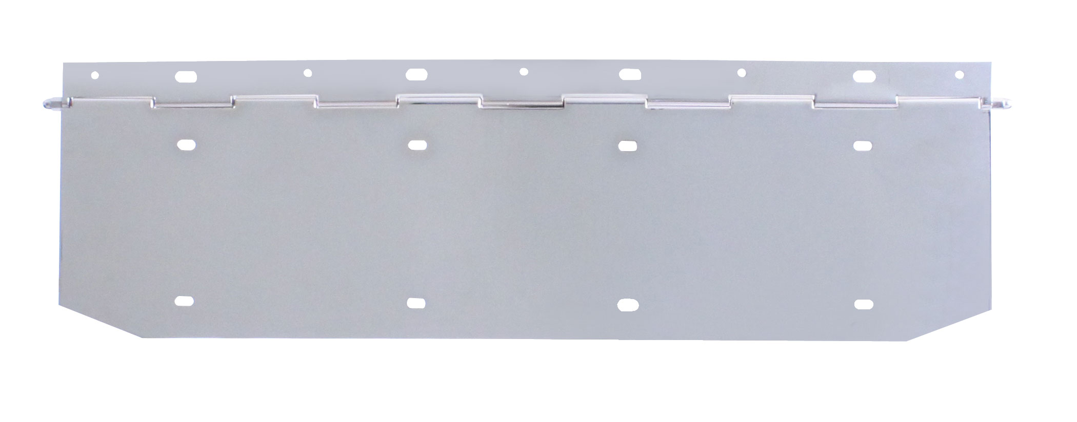 Chrome 2 License Plate Angled Holder W/ Hinge