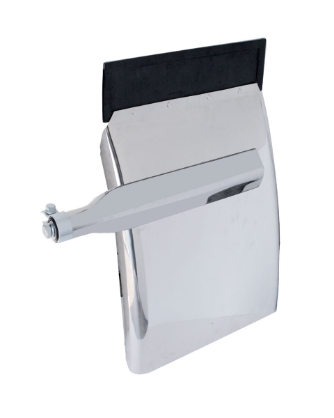 (2/Bulk) Stainless Steel Deluxe 24" W X 34" L Quarter Fender - Triangle Bracket