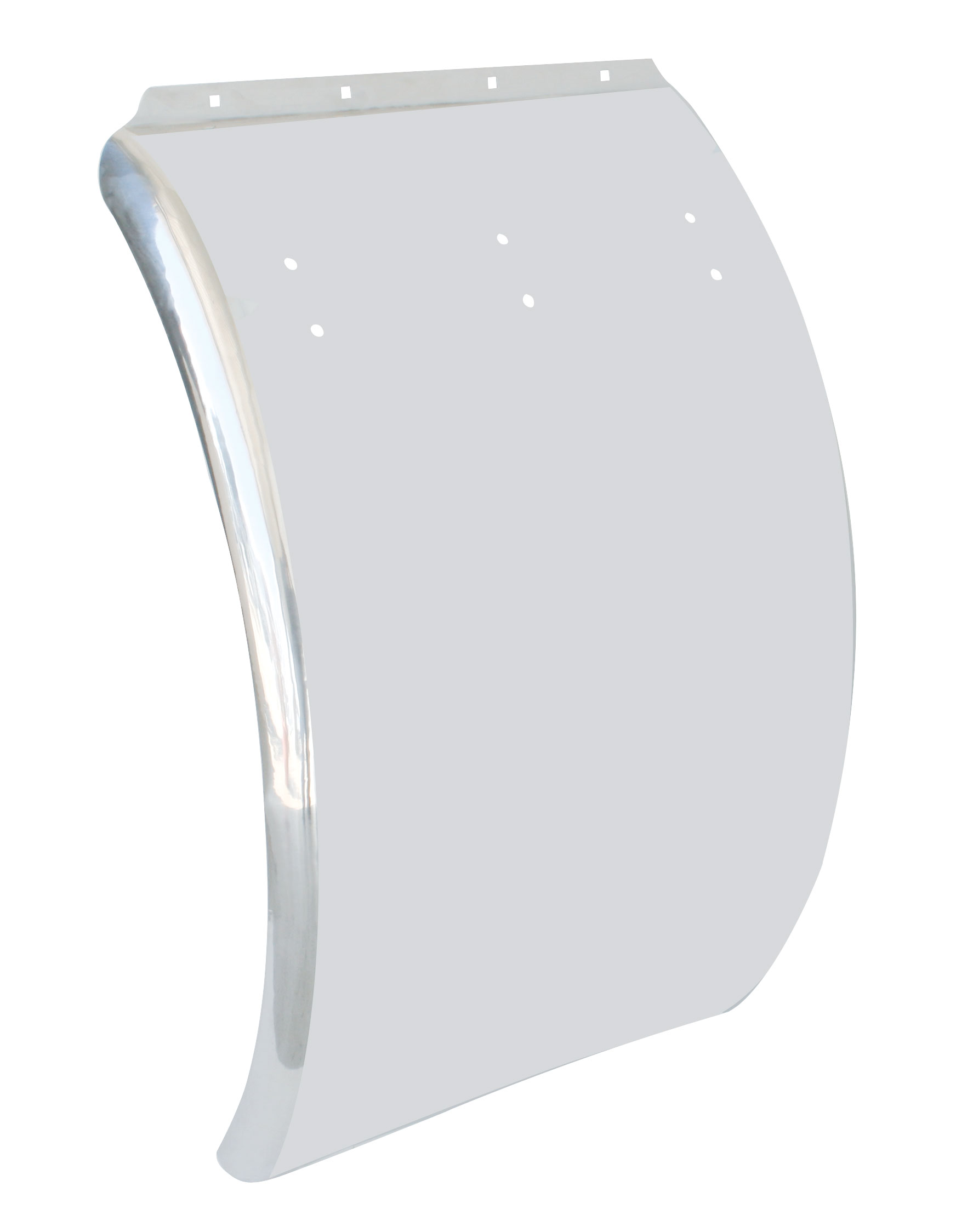 (2/Bulk) Stainless Steel Deluxe 24" W X 36" L Curved Quarter Fender Blank