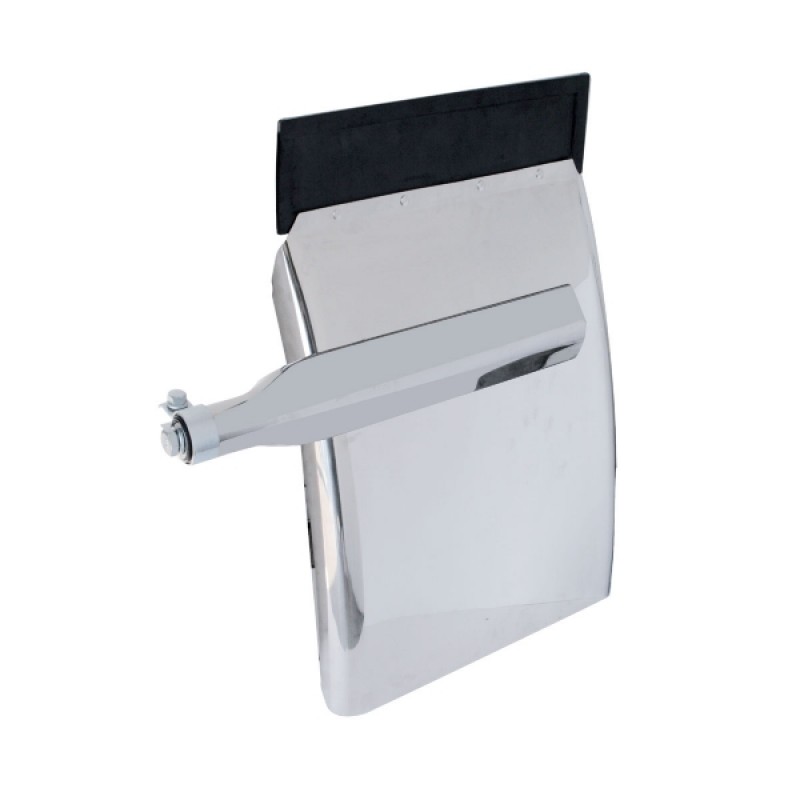 (2/Bulk) Stainless Steel Economy 24" W X 34" L Quarter Fender W/ Triangle Bracket