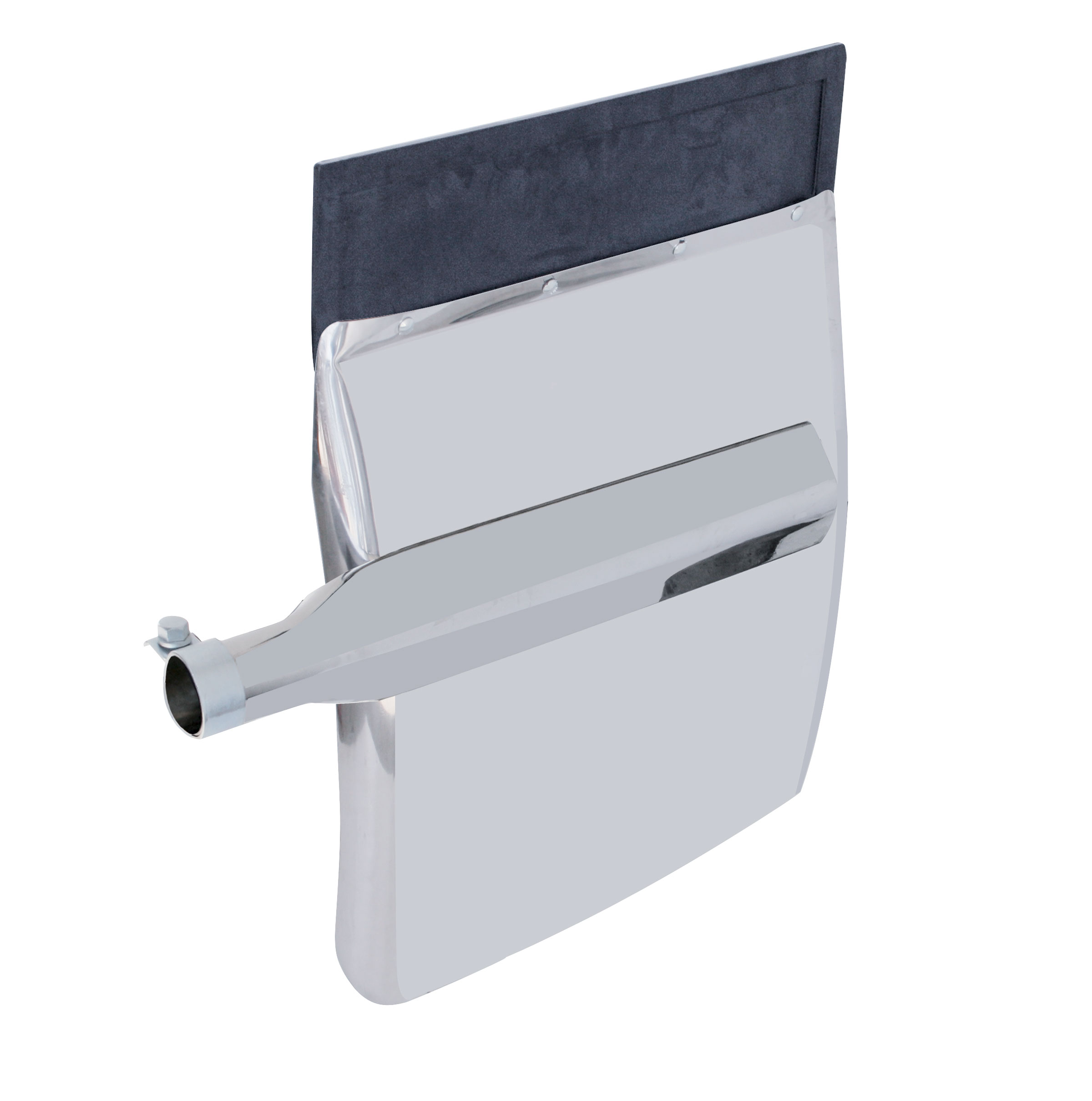 (2/Bulk) Stainless Steel Economy 24" W X 31" L Quarter Fender W/ Triangle Bracket