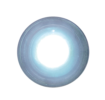 Chrome 1 Led Bullet Fastener - White