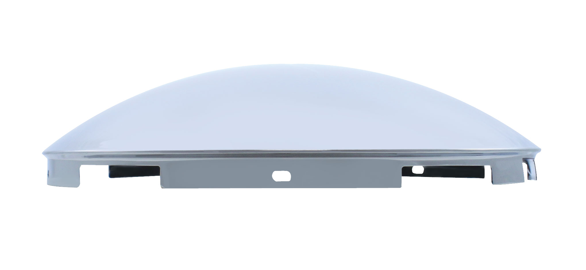 Stainless Steel 7/16" Lip 6 Uneven Notch Front Dome Cap