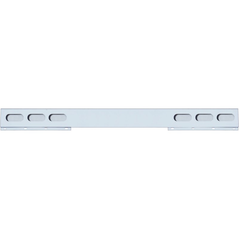Stainless Steel 94" 1 Piece Rear Light Bar W/ 6 Straight Oval Light Cutouts