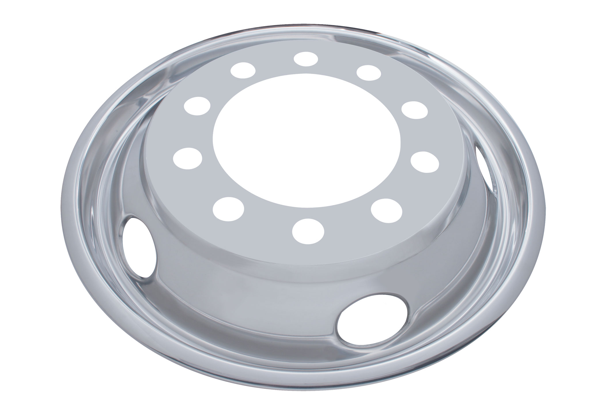 Stainless Steel 22 1/2" Uni-Mount 5 Hand Hole Front Wheel Liner