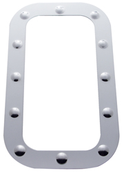 Stainless Steel Dimpled Vent Door Trim - Kenworth