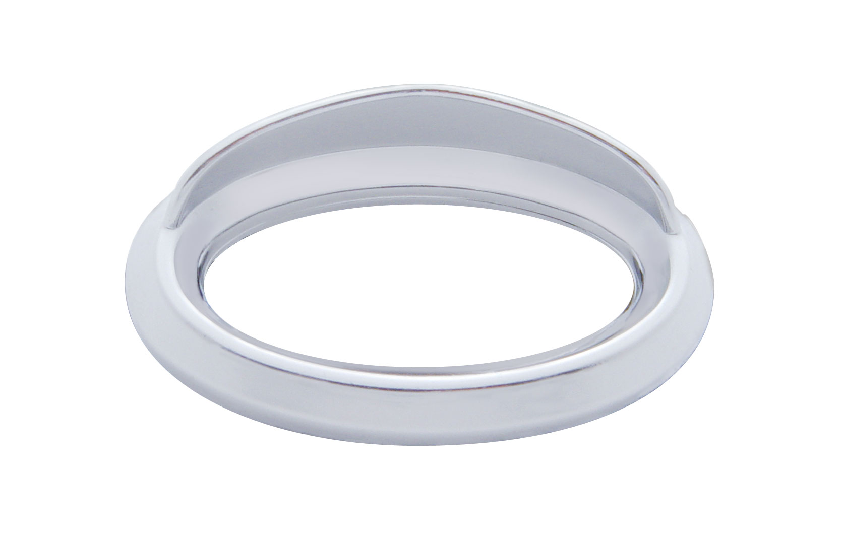 Chrome Plastic Peterbilt Glove Box Mini Emblem Bezel W/ Visor