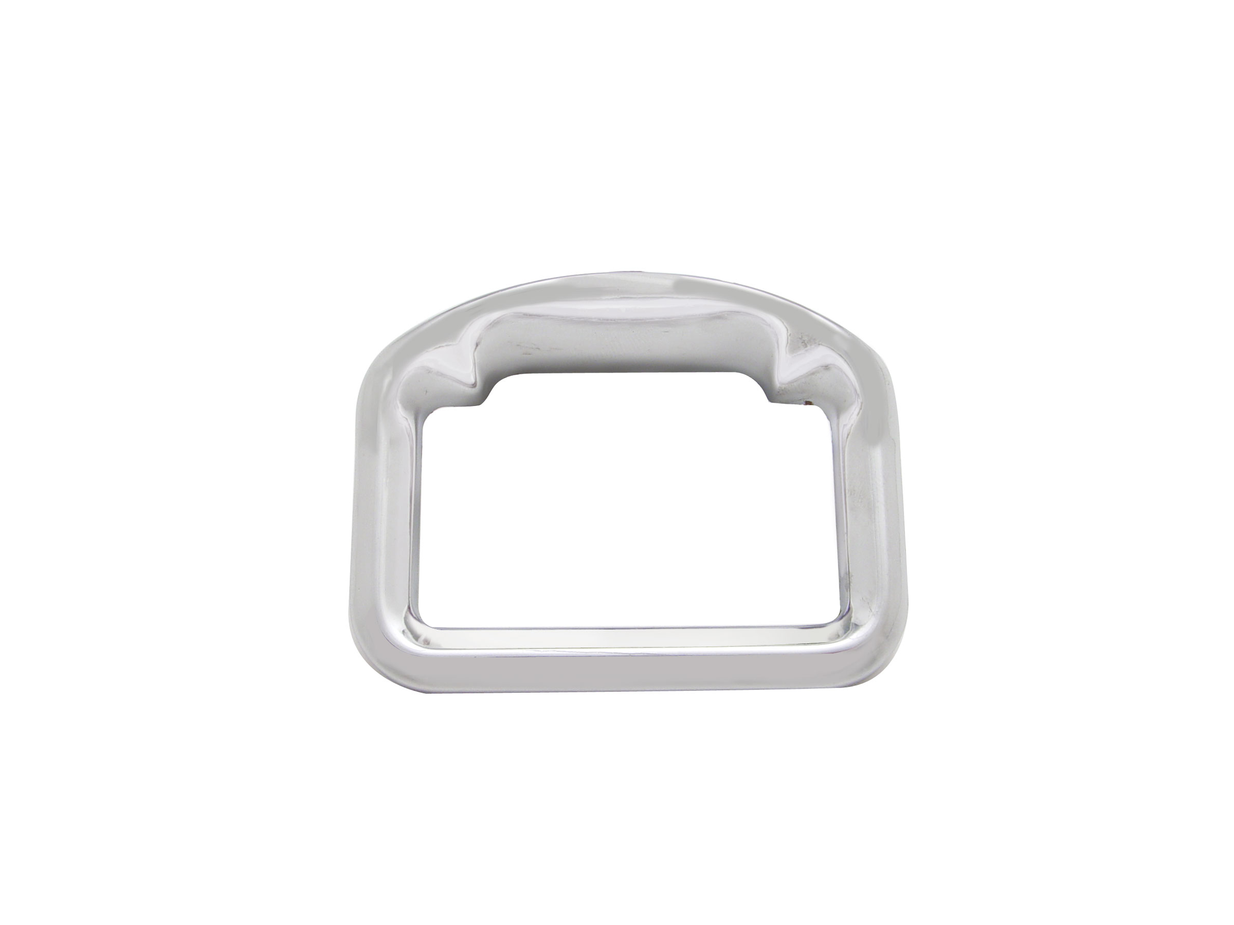 Chrome Plastic Peterbilt Glove Box American Class Emblem Bezel W/ Visor