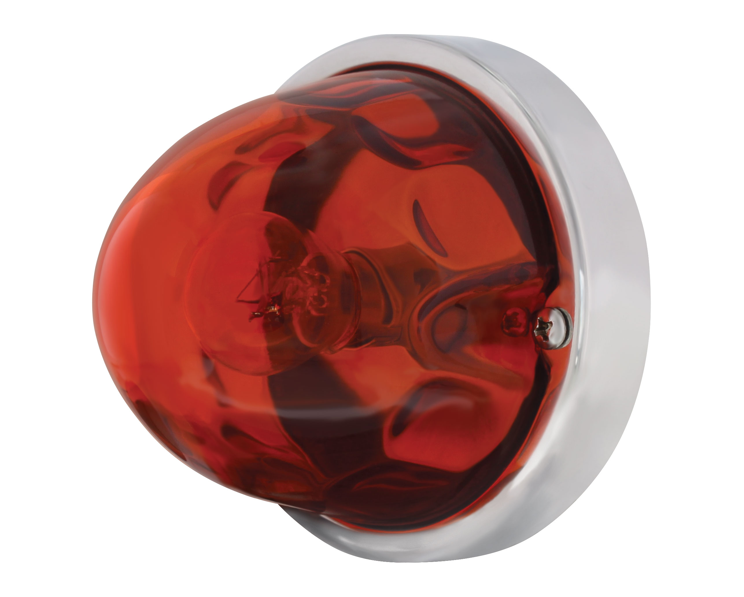 Incandescent Large Glass Marker Light W/ 1157 Bulb - Amber Original Lens