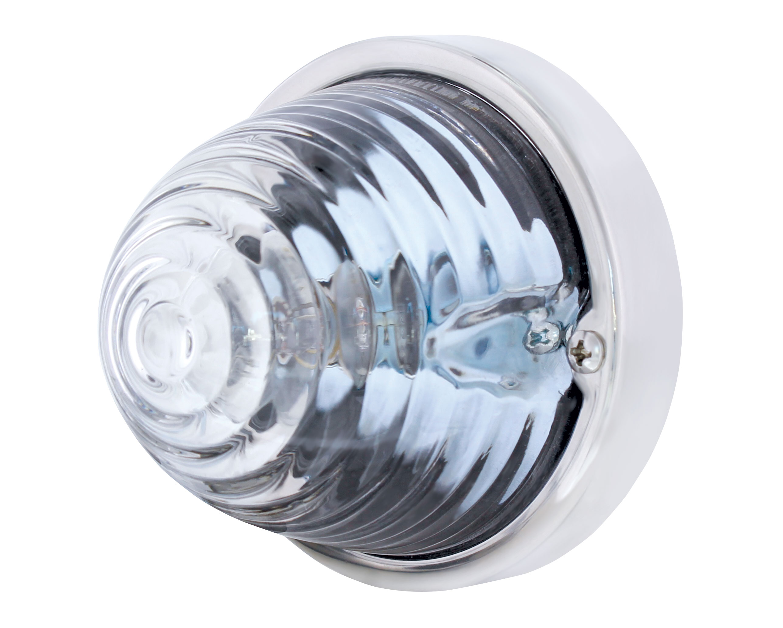 Incandescent Large Glass Marker Light W/ 1157 Bulb - Clear Beehive Lens