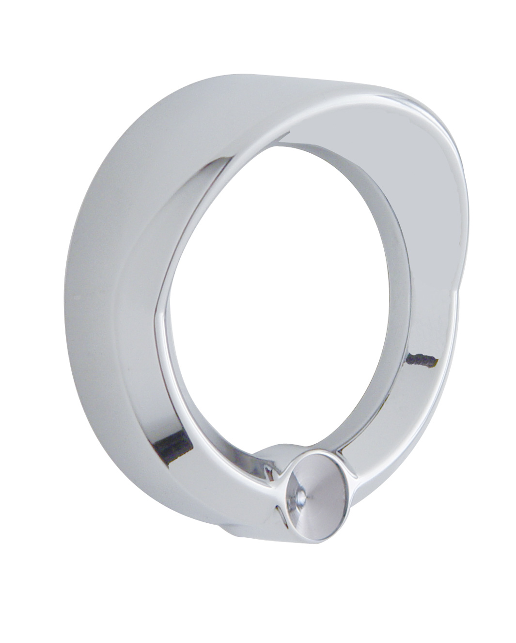 Chrome Plastic Freightliner Small Gauge Cover W/ V