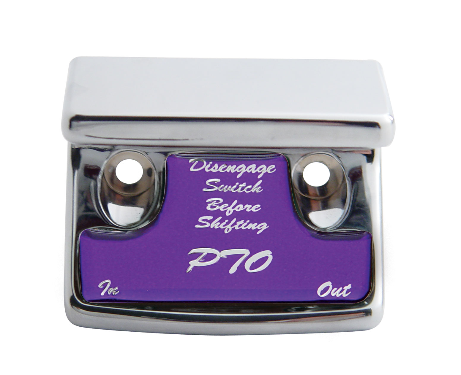 Chrome Plastic Freightliner Switch Guard W/ Glossy