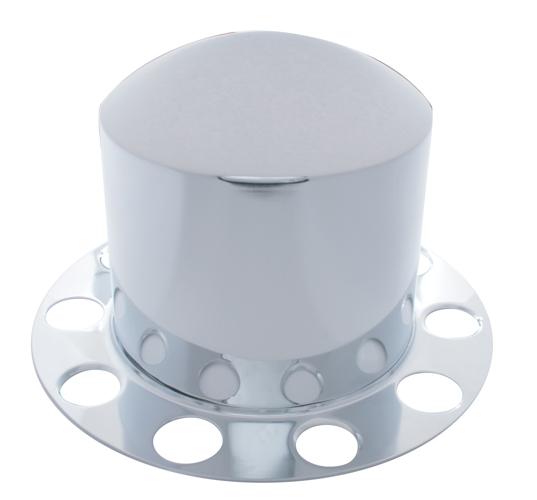 Stainless Steel Rear 2Pc. Axle Cover - Aluminum Ring