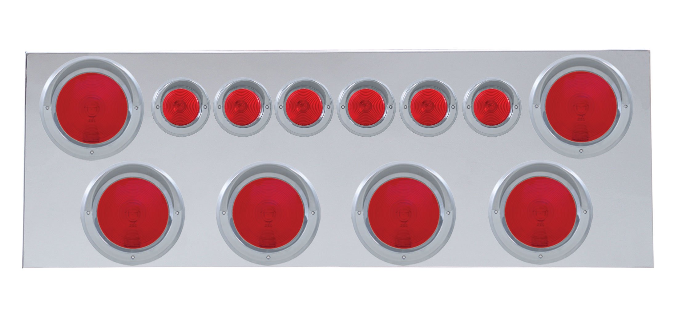 Stainless Steel Rear Center Lt Panel W/ Six 4
