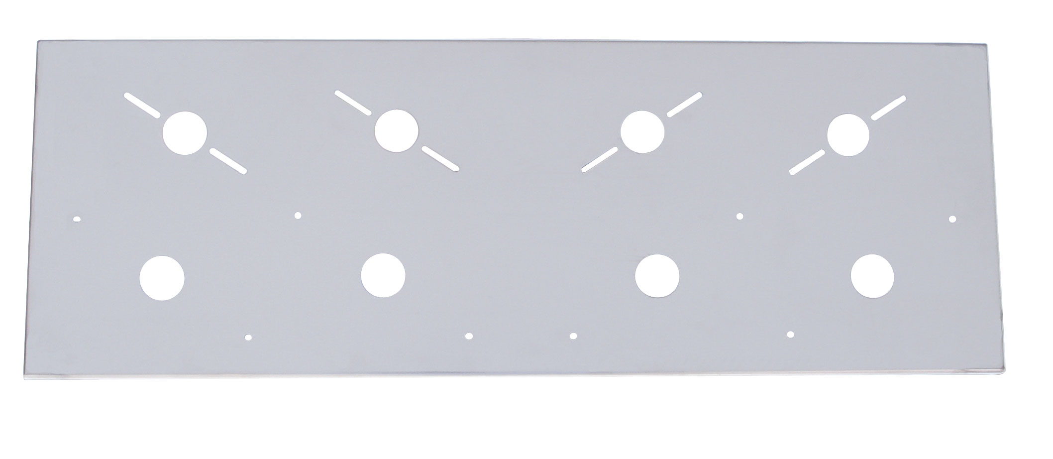 Stainless Steel Rear Panel W/ 4 Universal & 4 Phantom Iii Light Cutouts