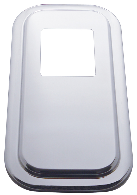 (Skpk) Stainless Steel Peterbilt Shift Plate Cover - Short Hood