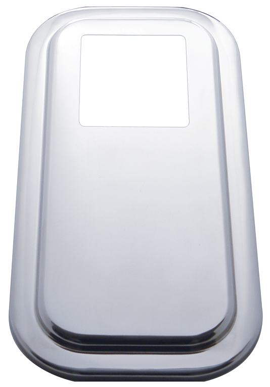 Stainless Steel Peterbilt Shift Plate Cover - Extended Hood