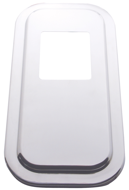 (Skpk) Stainless Steel Peterbilt Shift Plate Cover - 5 3/4" X 4 3/4" Opening