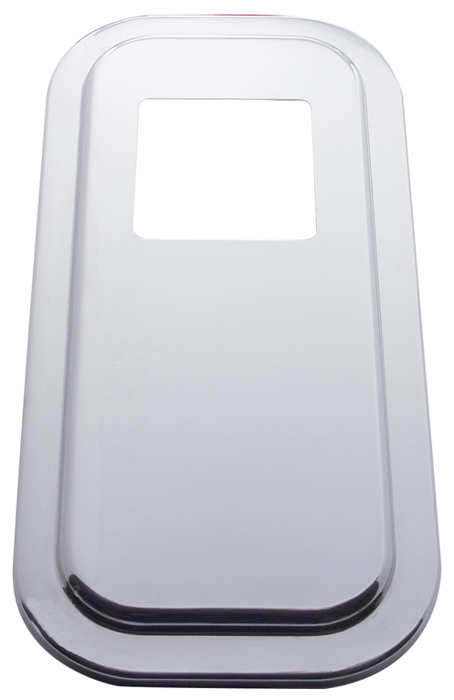 (Skpk) Stainless Steel Peterbilt Shift Plate Cover - 4 3/4" X 4 3/4" Opening