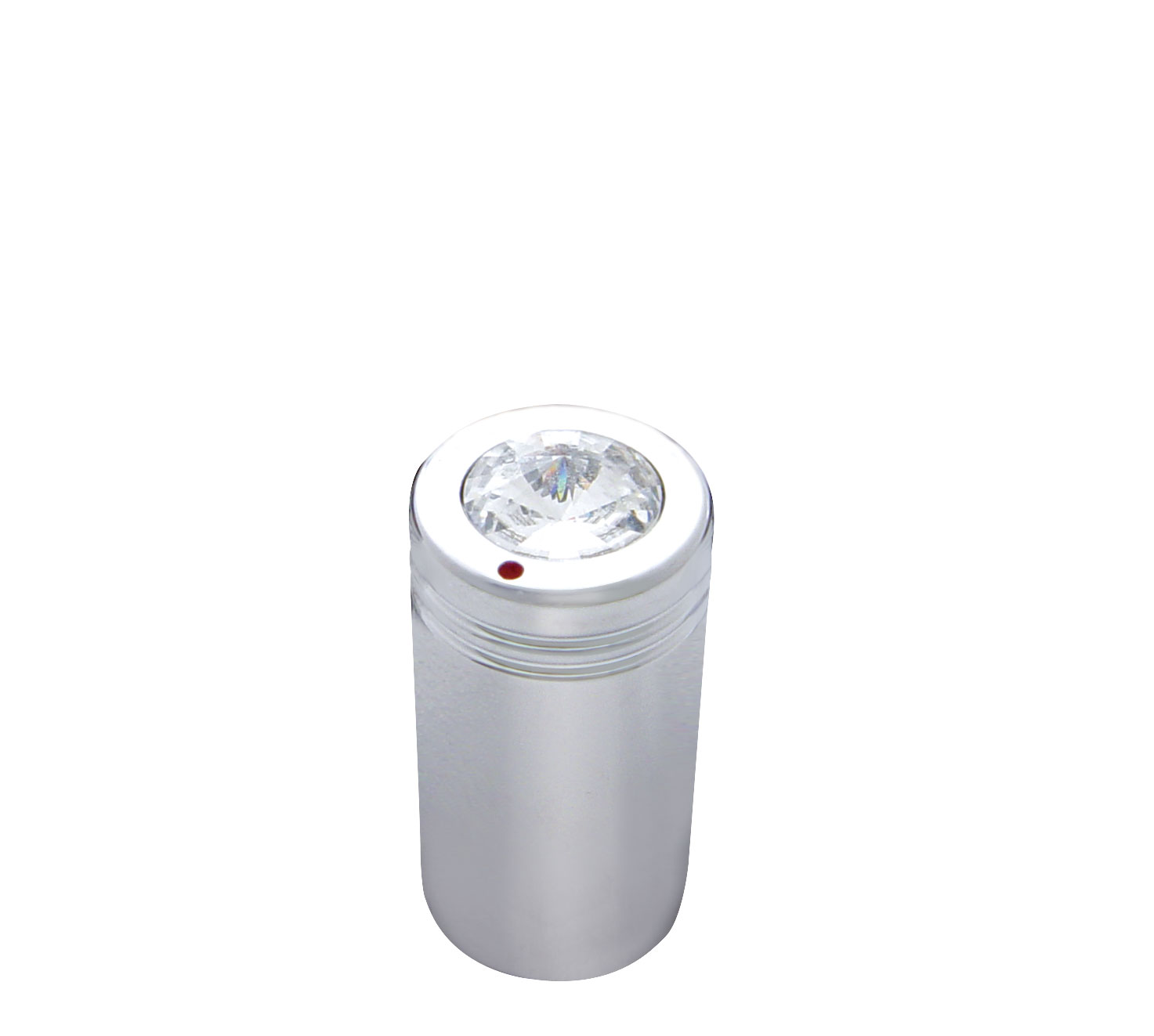 (2/Card) Chrome C.B. Knob W/ Diamond - Clear