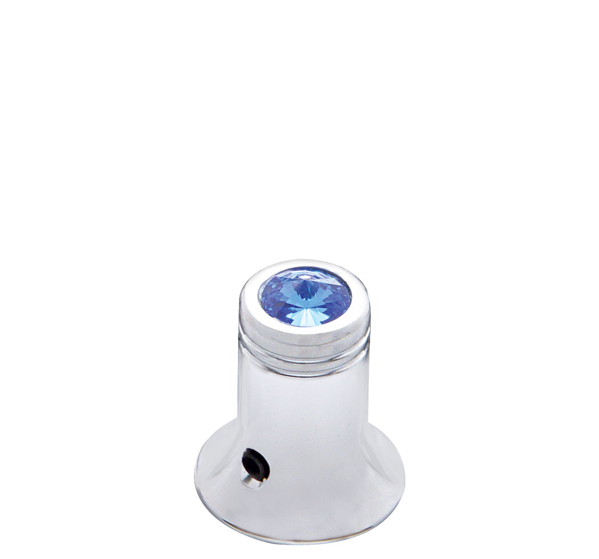 Chrome C.B. Channel Knob W/ Diamond - Blue