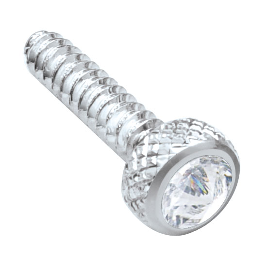 (2/Card) Chrome Freightliner Short Dash Screw W/ D