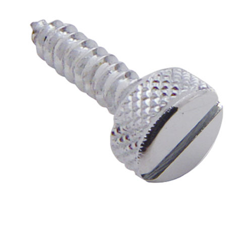 (6/Card) Chrome Kenworth Upper Dash Screw - Plain