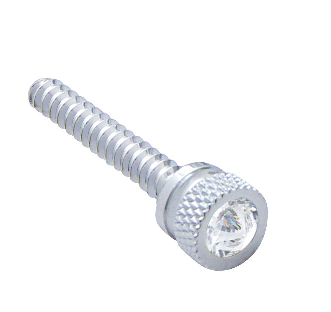 (2/Card) Chrome Freightliner Long Dash Screw W/ Di