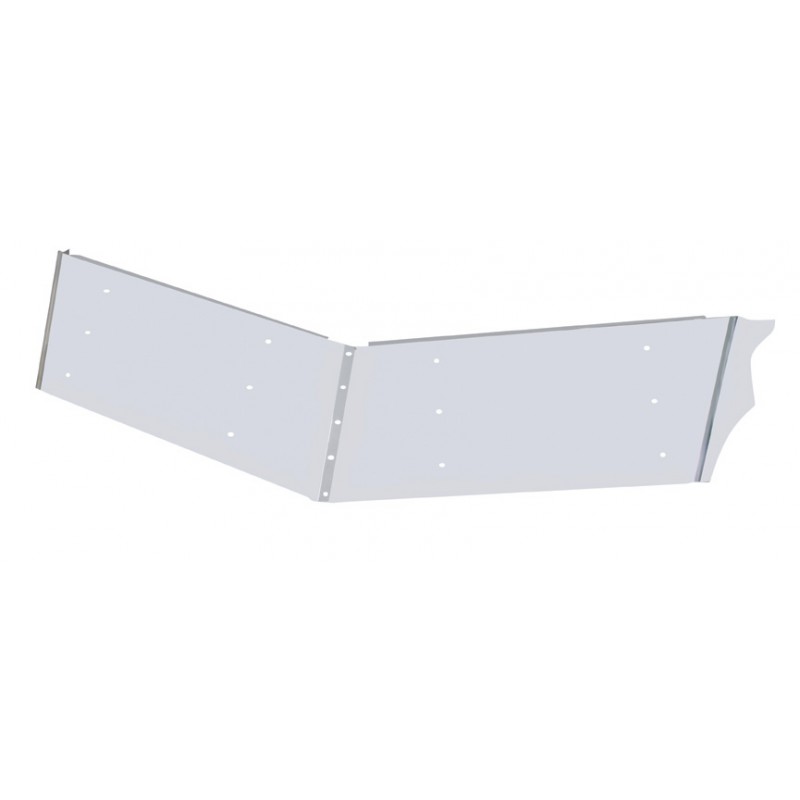 Stainless Steel Peterbilt 13" Drop Sunvisor