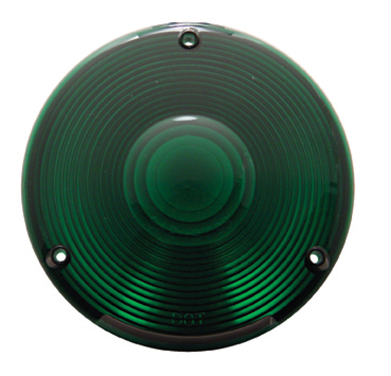 Plastic Turn Signal Lens - Green
