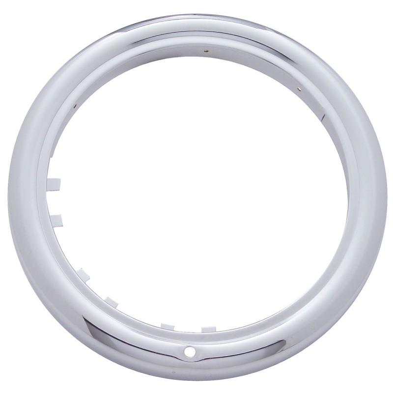 Chrome Peterbilt "Classic" Headlight Bezel W/O Turn Signal Cutout