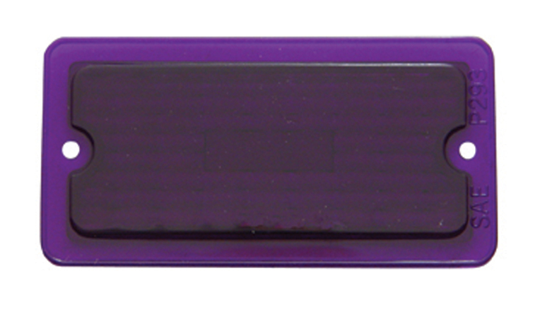 Rectangular Clearance/Marker Light Lens - Purple