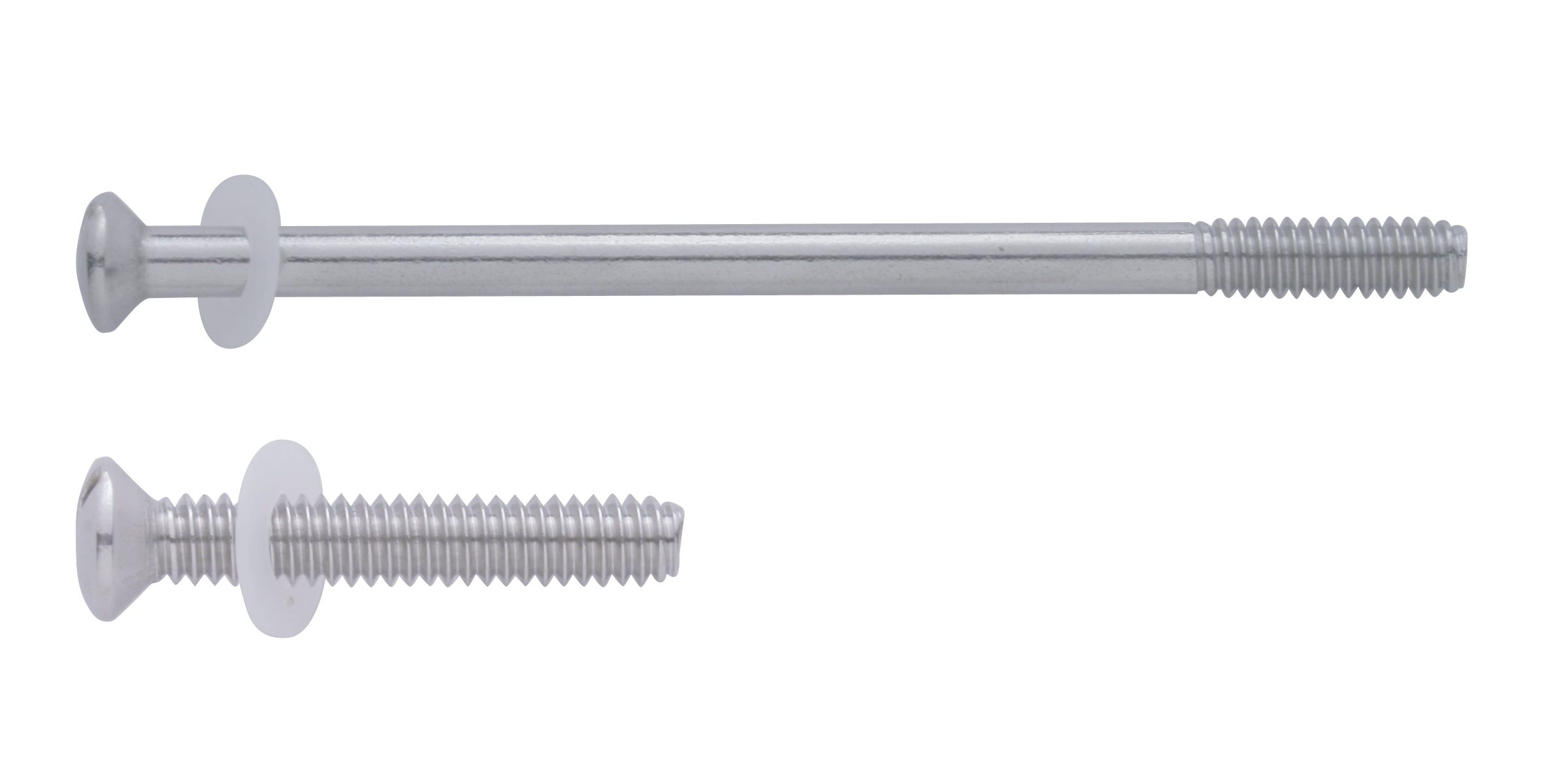 (2/Bulk) Stainless Steel 1 Long & 1 Short Bus Light Mounting Screws
