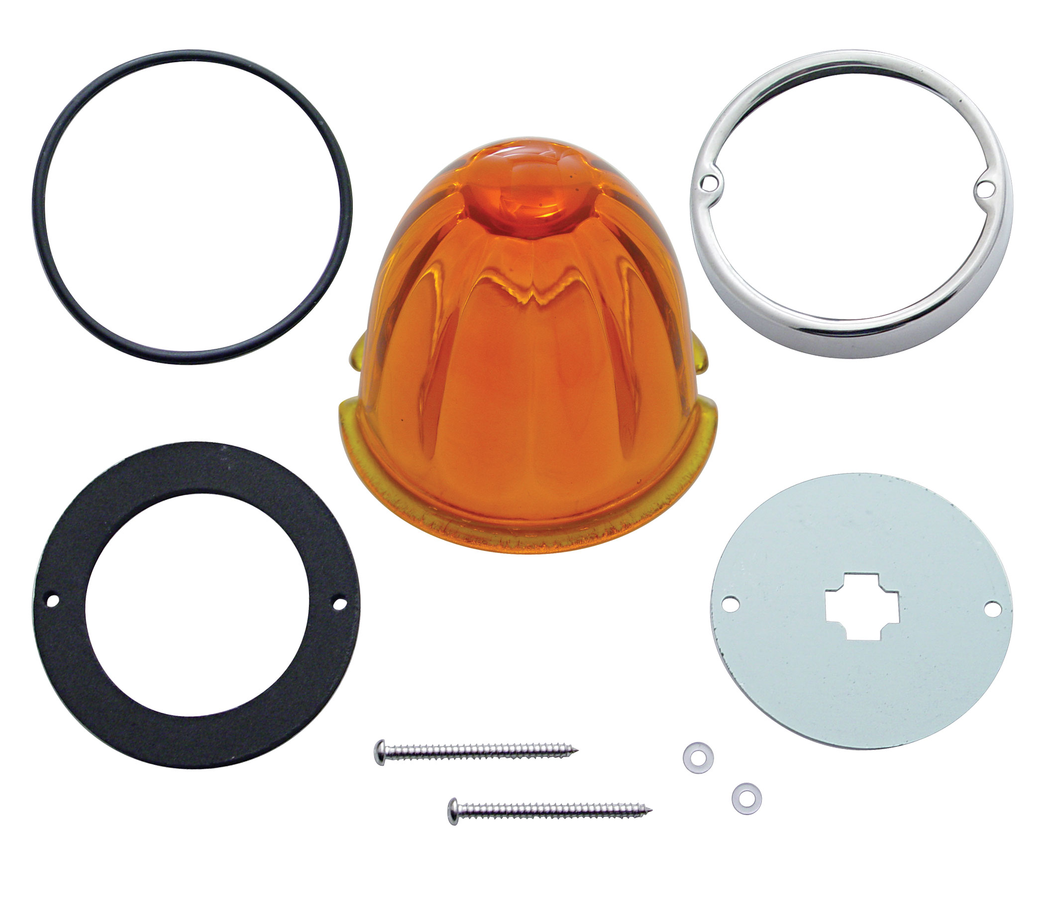 Twist In Cab Light Conversion Kit W/ Watermelon Glass Lens - Amber