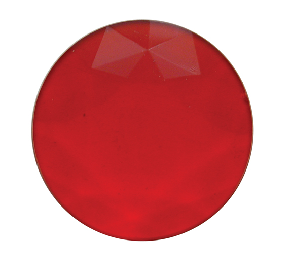 Plastic Dome Light Jewel - Red