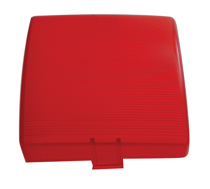 Square Dome Light Lens - Red