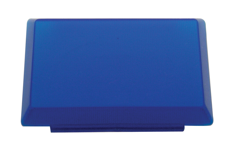 Rectangular Interior Light Lens - Blue