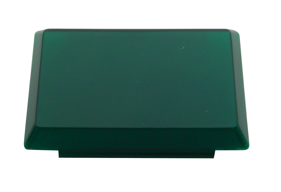 Rectangular Interior Light Lens - Green